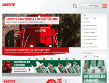 Tablet Screenshot of loctite.dk